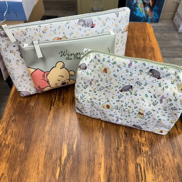 Primark Bags Primark Winnie The Pooh Cosmetic Bags Green And